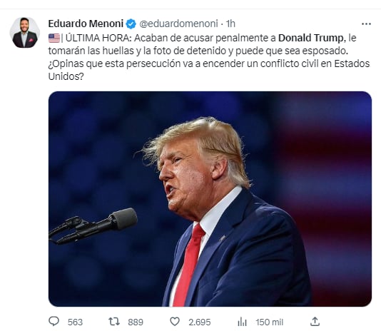 No se han dado a conocer los cargos