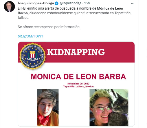 Ofrecen dolares gringa secuestrada: Más detalles del día de su desaparición