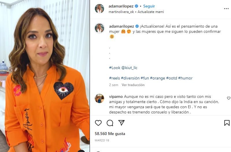 Adamari sin ropa interior: Luce hermosa