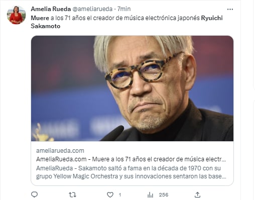Muere Ryuichi Sakamoto: Piden la respeta por la familia