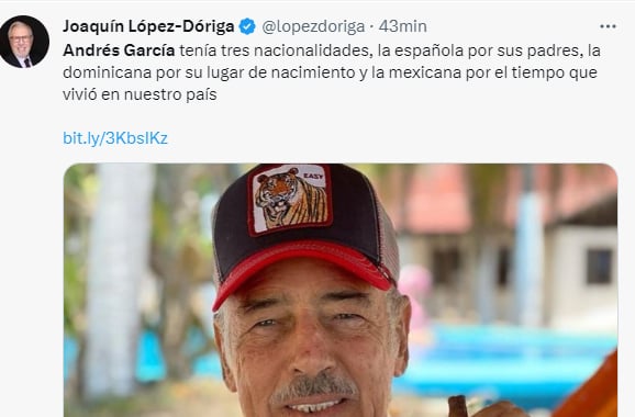 De qué murió Andrés García: Causa de muerte
