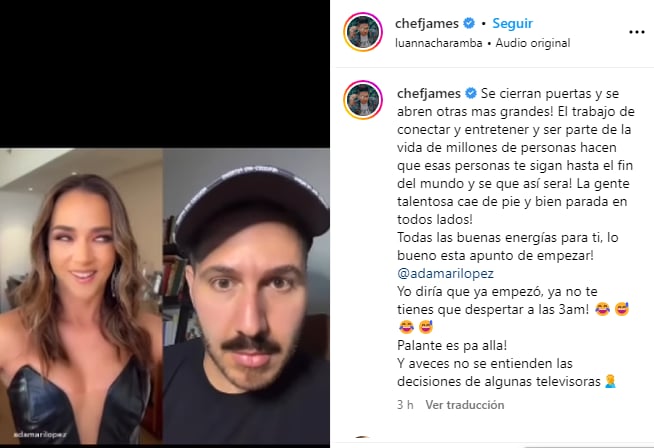 Chef James Adamari López: Insulta a Telemundo