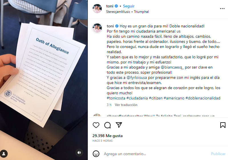 ¡Logró el sueño americano!