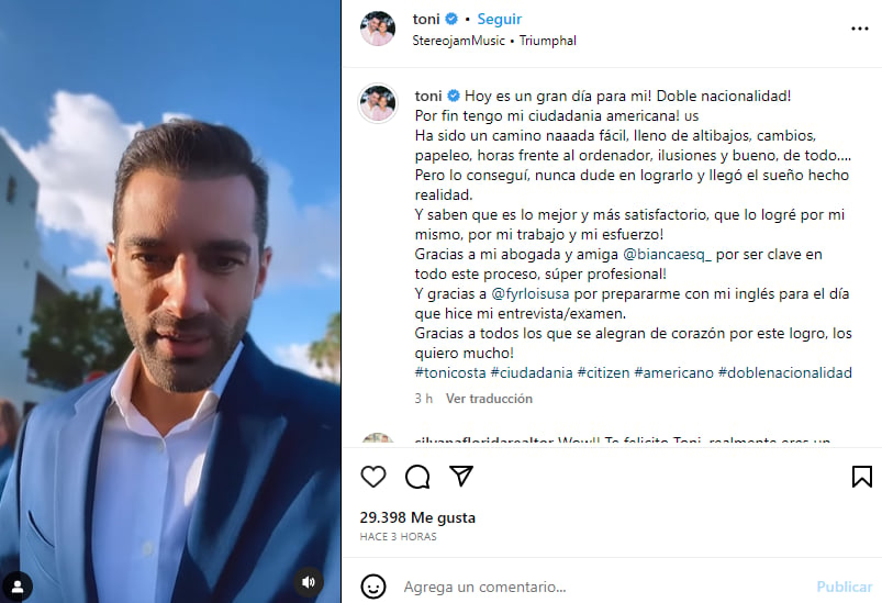 ¡Festeja su doble nacionalidad!