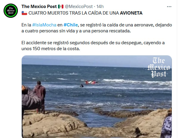 Accidente avioneta múltiples muertos: No han podido identificar a las víctimas
