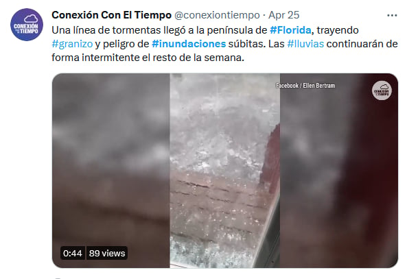 Zona desastre Florida inundaciones: Fuertes tornados