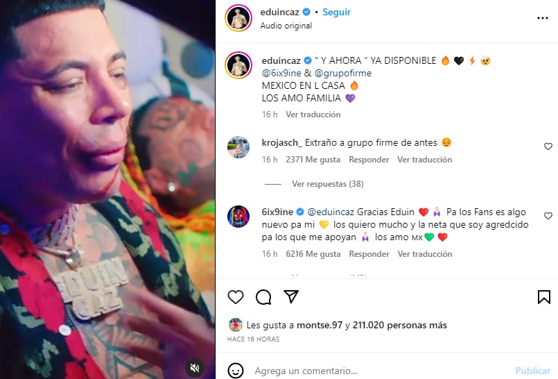 Muy emocionados por la colaboración