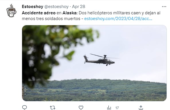 Ya van dos accidentes