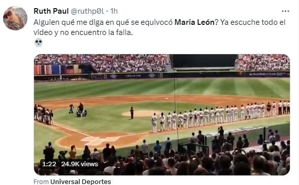 María León himno nacional: Otros no se lo van a perdonar