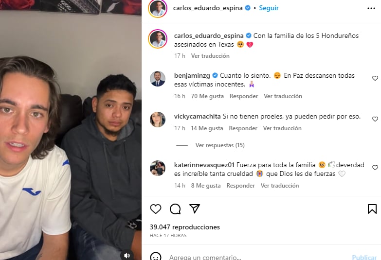 Hondureño sobreviente a masacre: Las víctimas