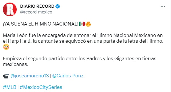 María León himno nacional: La comprenden