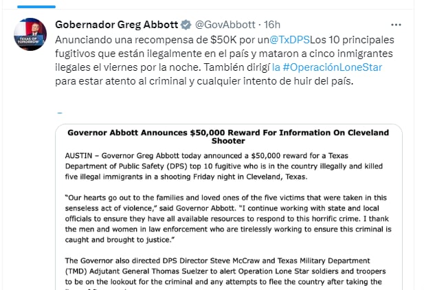 Governor sends a message