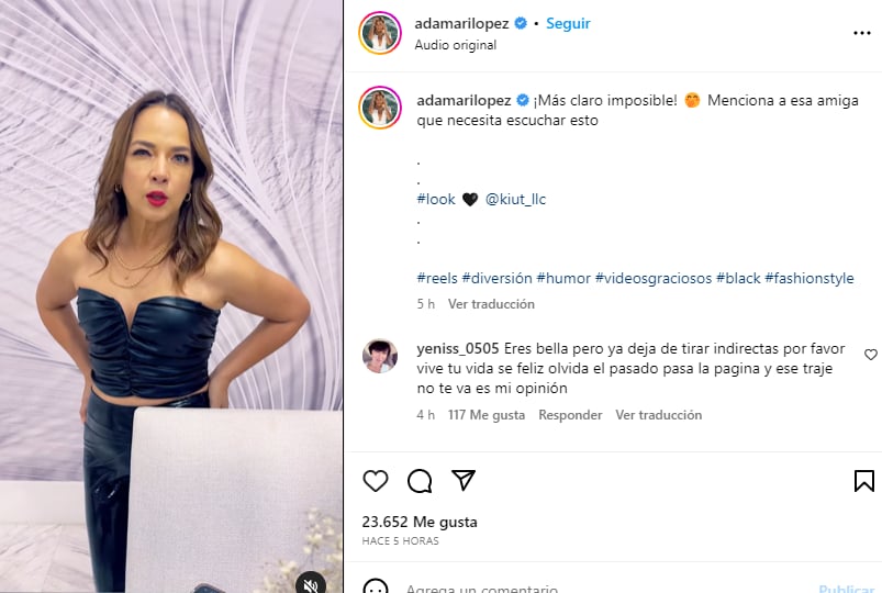Las indirectas de Adamari