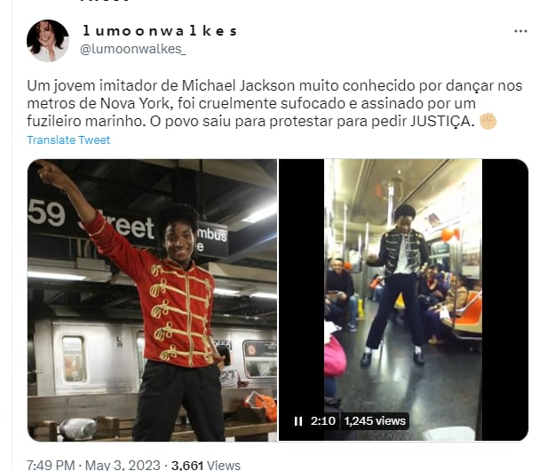 "Michael" he got aggressive