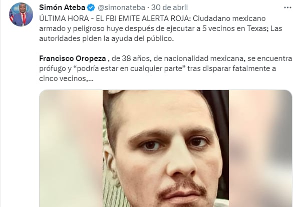 Revelan Francisco Oropeza: El uso de armas en EEUU