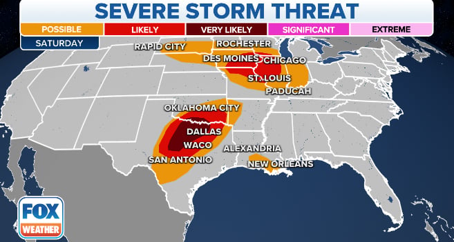 Pronóstico de tormentas Texas: Se adelantan las tormentas