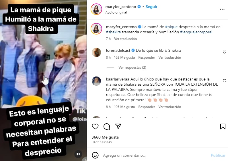 Madre Piqué y madre Shakira: Defienden a la mamá de Shakira