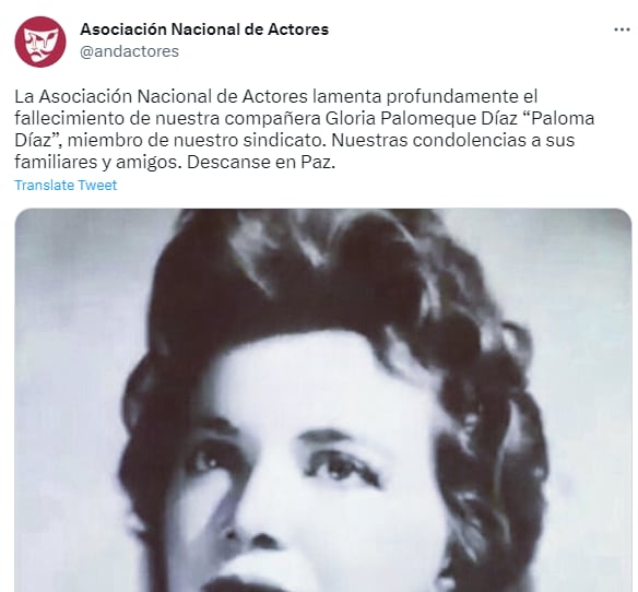 Gloria Palomeque Díaz: Despiden a la cantante