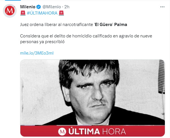 Juez liberación Güero Palma: Quedó libre de pecados