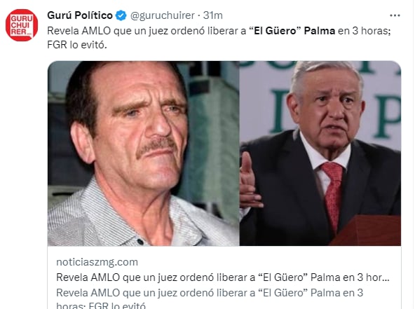 Juez liberación Güero Palma: ¿Cuándo será liberado?