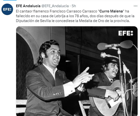 La causa de muerte