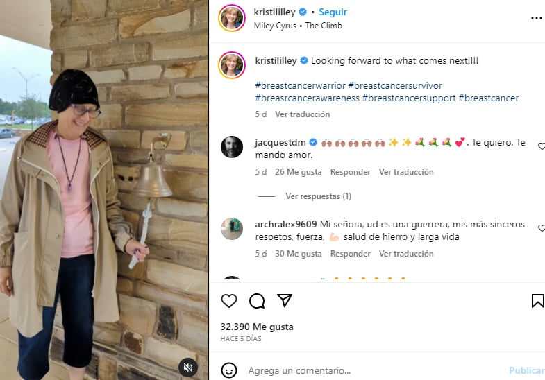 Kristina Lilley inesperada noticia: Seguidores le dan apoyo