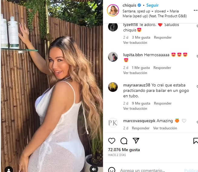 Chiquis aparece meneando retaguardia: Seguidores agradecidos