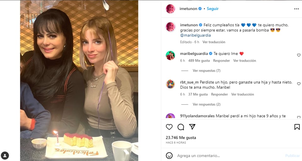 Imelda Garza Maribel Guardia: Le dice Tía