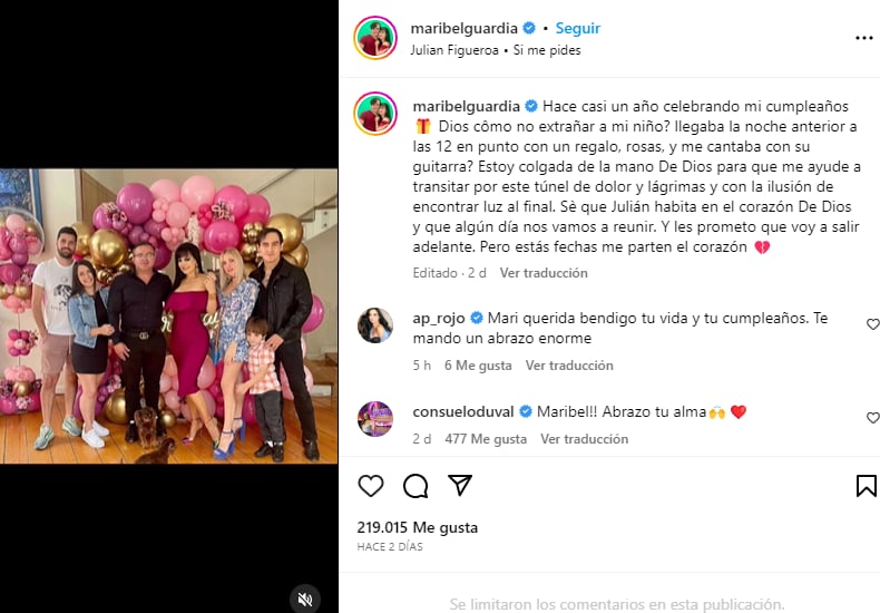 ¡Julián no dudaba en festejarla!