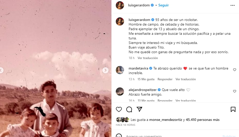 Luis Gerardo Méndez está de luto: El apoyo de sus seguidores y colegas