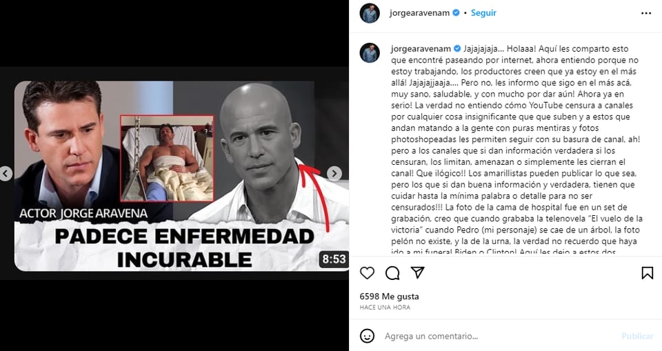 Se muestra enojado