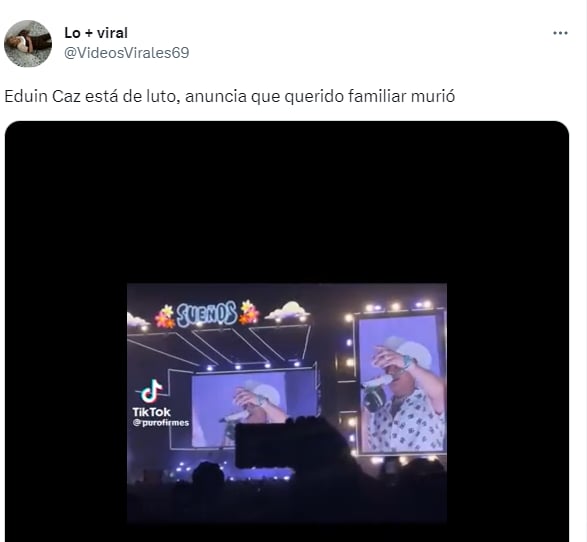 Eduin Caz de luto: Condolencias