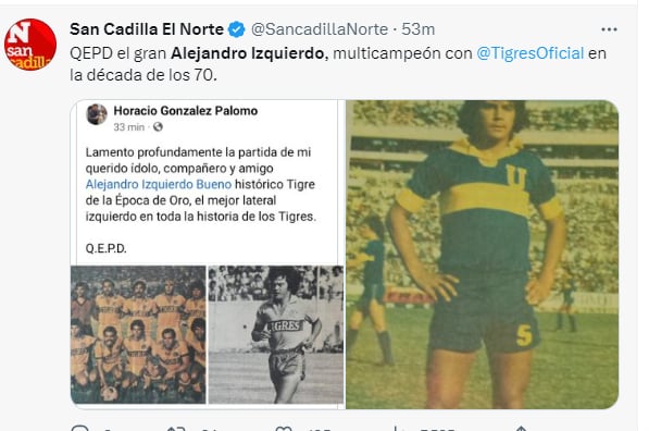 Muere Alejandro Izquierdo Tigres: Lamentan al pérdida
