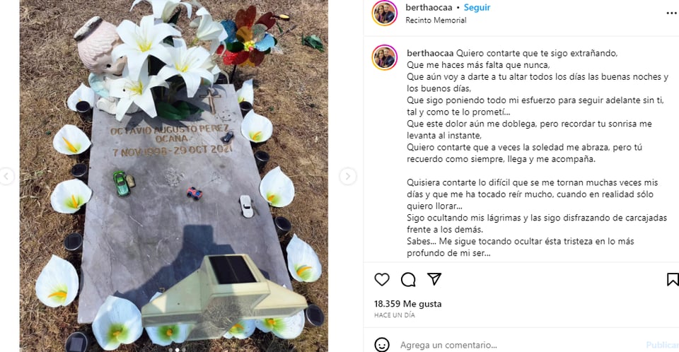 Hermana Octavio Ocaña tumba: No están de acuerdo