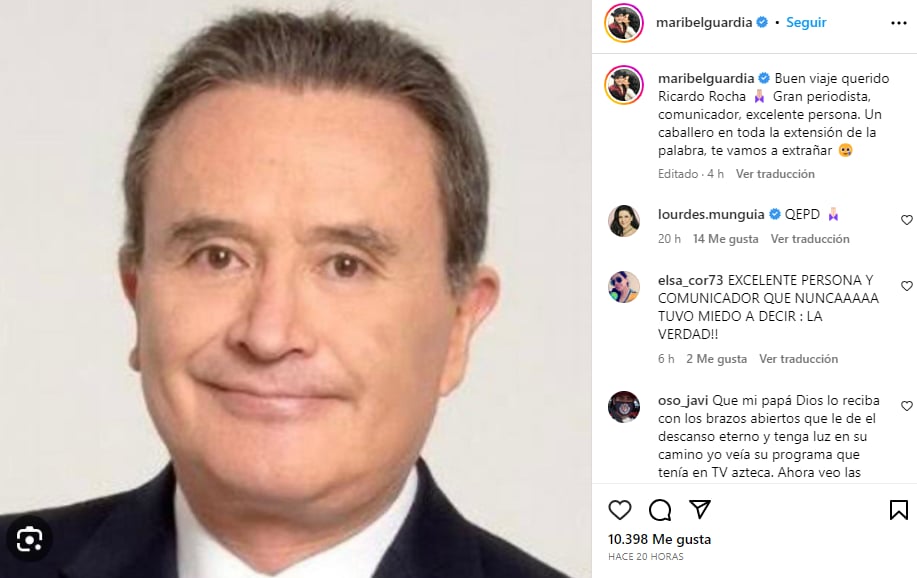 Le dan consuelo a Maribel