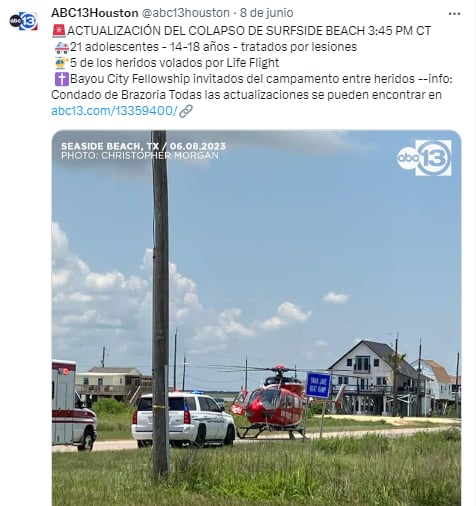La ayuda llegó de inmediato