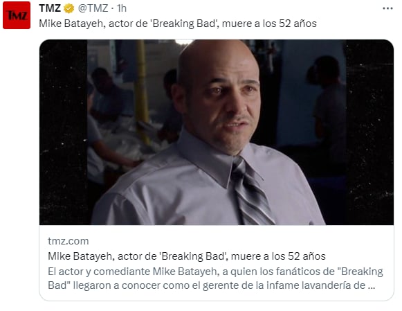 Muere actor Mike Batayeh: Se despiden de él