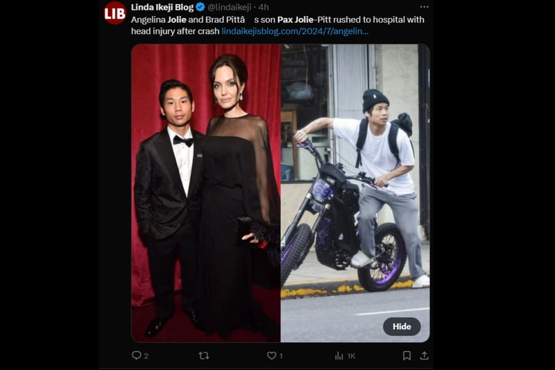 Pax Jolie-Pitt, Angelina Jolie, Brad Pitt, accident, MundoNOW