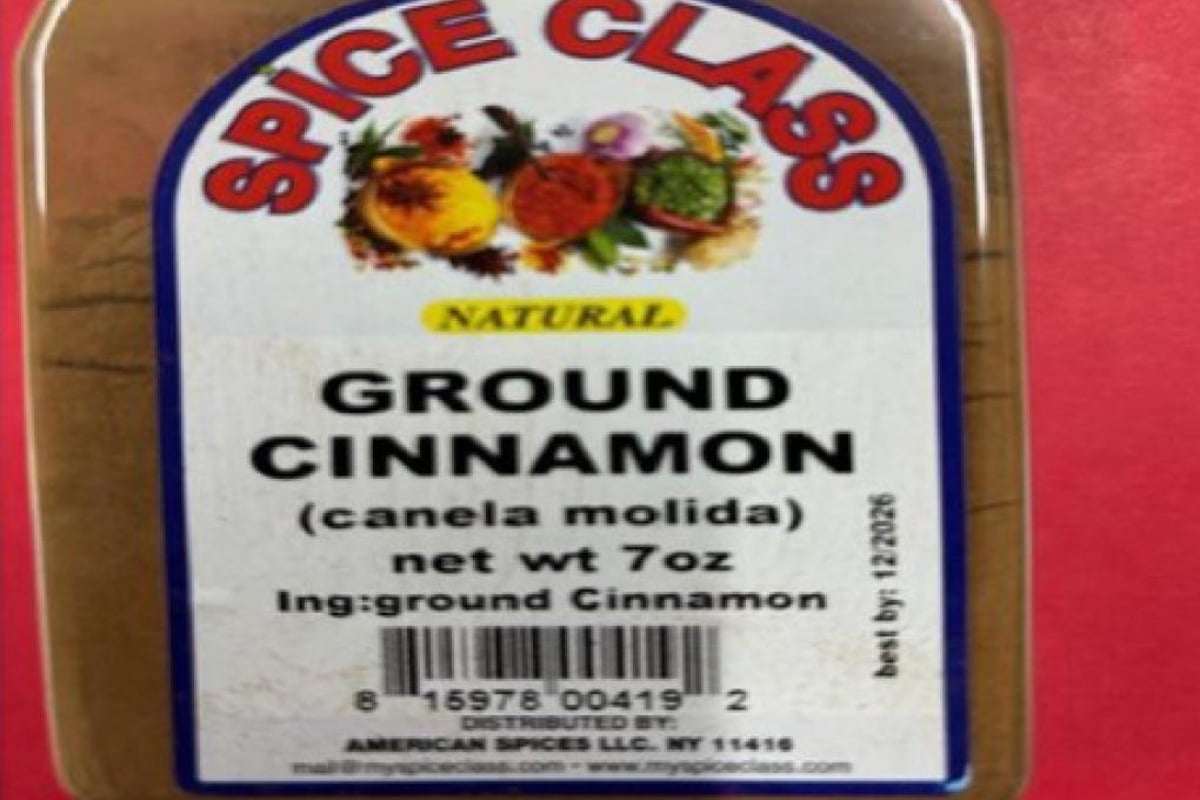 Canela en polvo, Spice Class, plomo, recall, Nueva York, MundoNOW