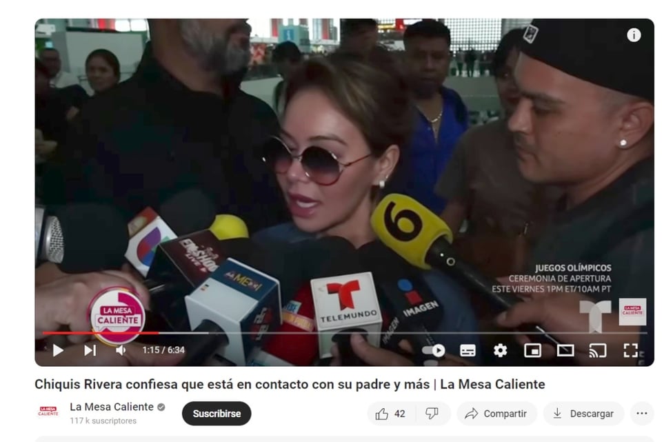Chiquis papá Trino Marín, entrevista, hija de Jenni Rivera, Programa La mesa caliente, MundoNOW