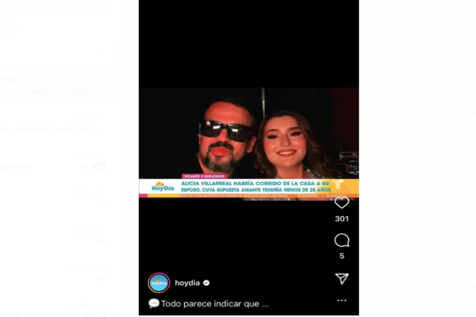 Alicia Villarreal, música, infidelidad, Cruz Martínez, famosos