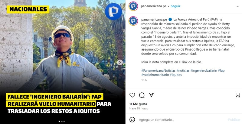 El Ingeniero Bailarín, social media, Instagram, TikTok, MundoNOW