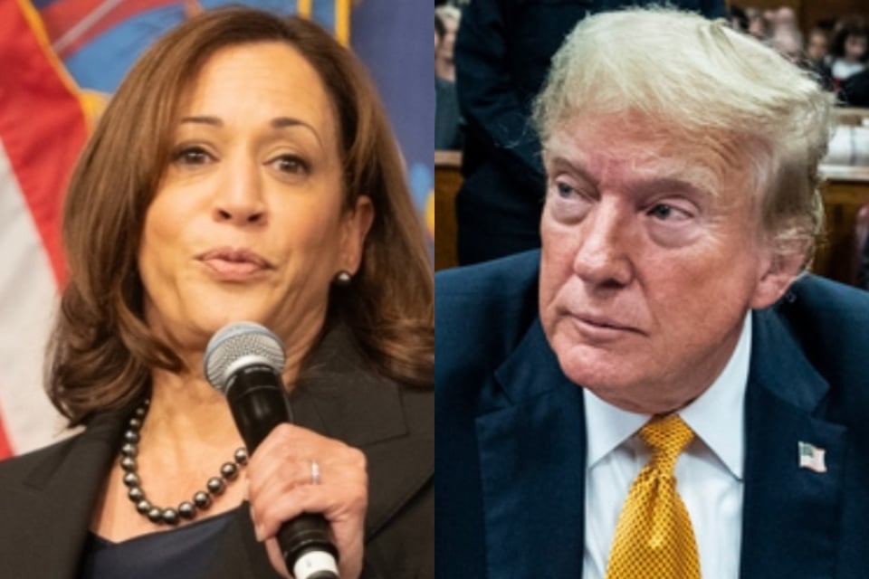 Trump no se perdió la Convención Demócrata y critica a Kamala Harris por su discurso