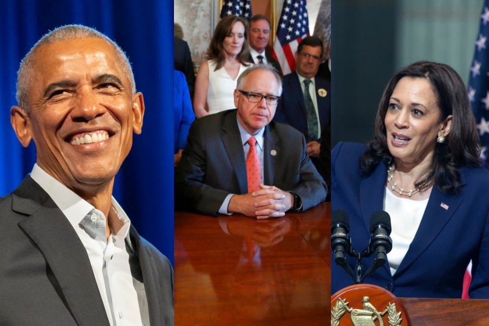 Obama Apoya a Tim Walz como Vicepresidente de Harris