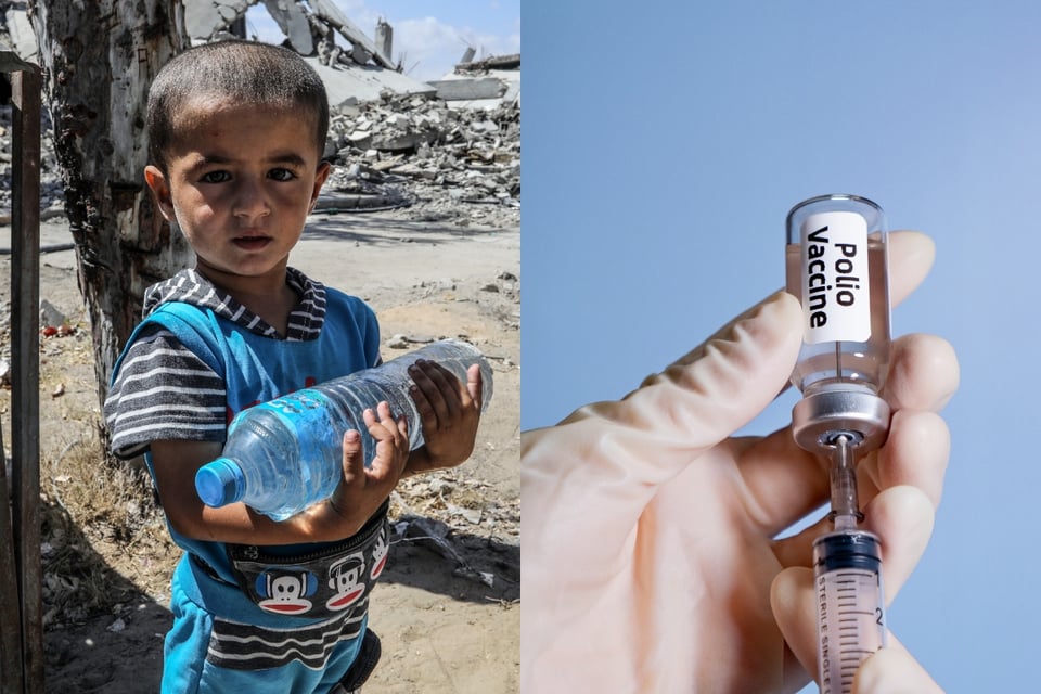 Pausas en Gaza para Vacunación contra Polio