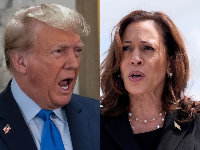 Trump llama «peligrosa» a Kamala Harris y muestra las supuestas pruebas