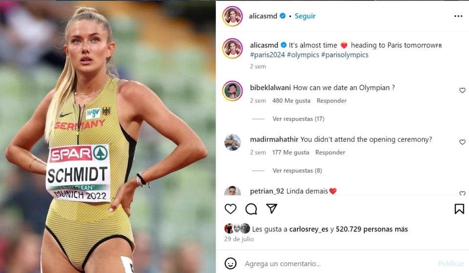 atletas más guapas, Alica Schmidt, Alemania, relevos, MundoNOW