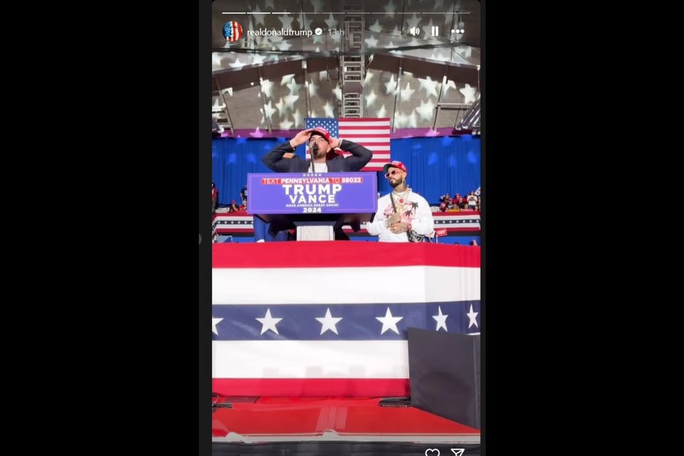 Donald Trump, Anuel AA, Justin Quiles, mitin, MundoNOW