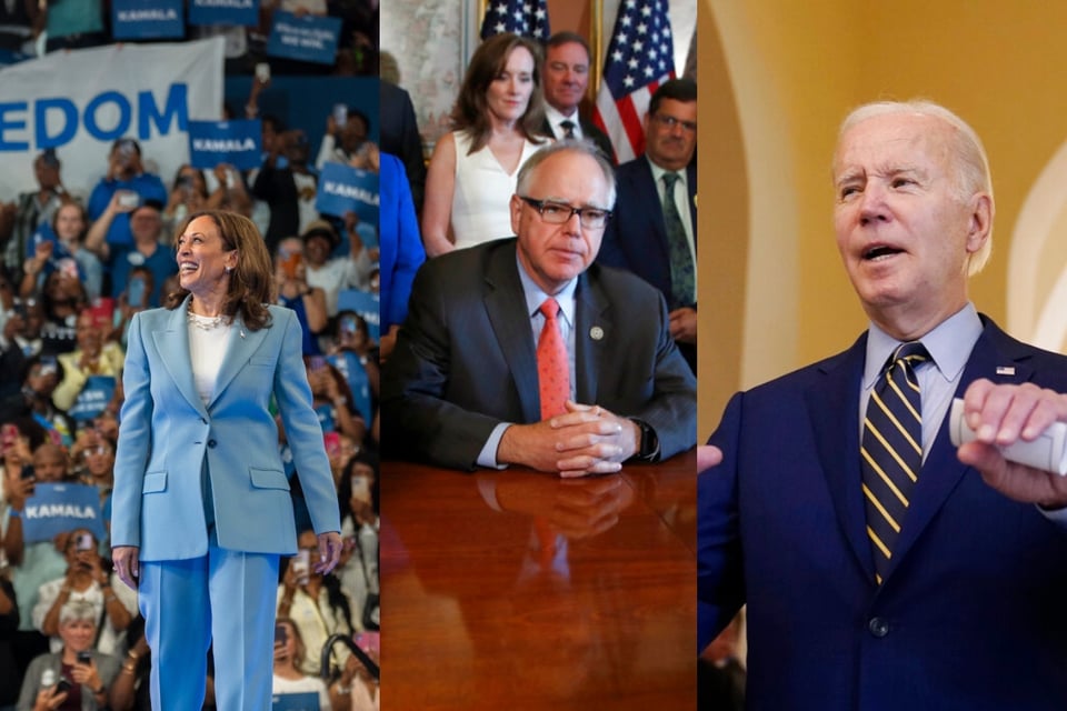 Biden Apoya a Walz como Vicepresidente de Harris