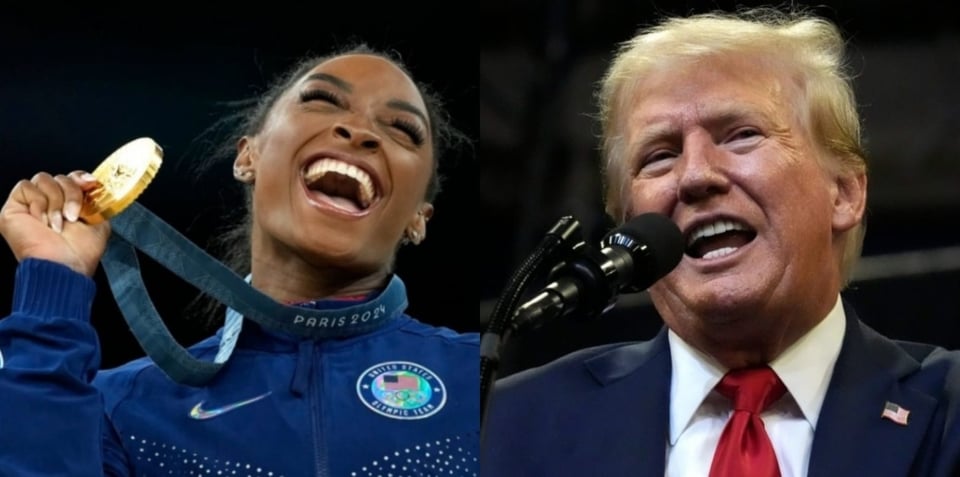La indirecta de Simone Biles a Trump
